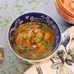 Vegetable Soup With Lentils and Wild Rice