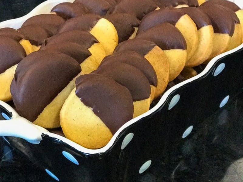 The BEST Shortbread Cookies Dipped in Chocolate Foodology Geek