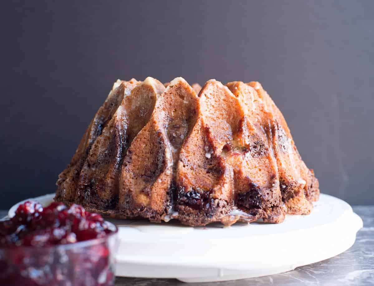 Cranberry Sauce Coffee Cake