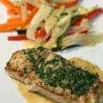Pan Seared Halibut with Citrus Cream Sauce