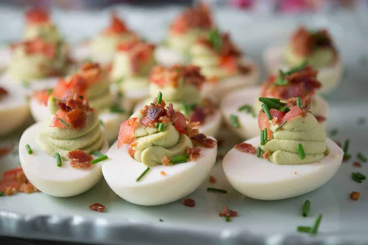 Green Deviled Easter Eggs Foodology Geek