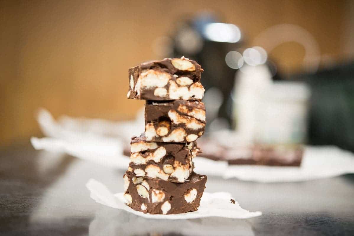 Dairy Free Rocky Road Fudge