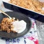 Apple Crisp With Ice Cream