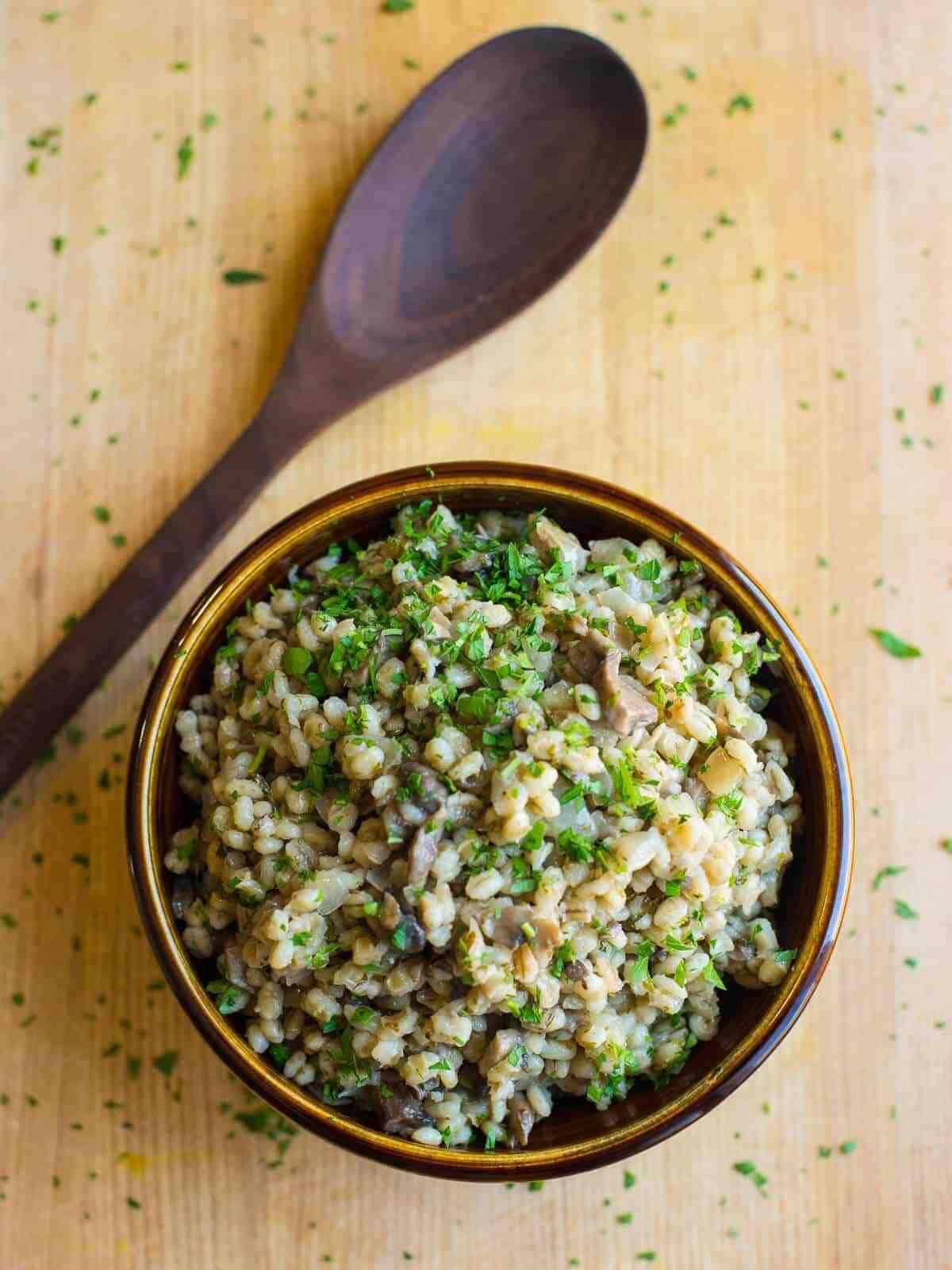 Barley Recipe With Mushrooms - Foodology Geek