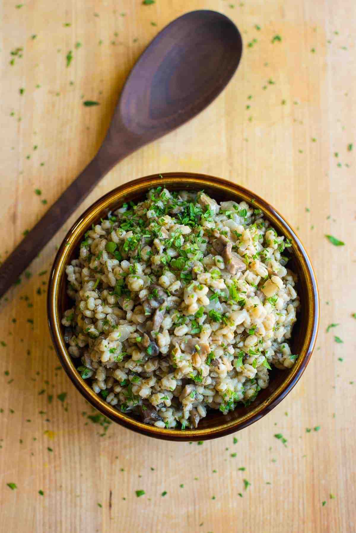 Mushroom Barley Casserole Recipe by foodology geek.