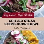 Big Flavor Grilled Steak Chimichrri Bowl Pinterest Pin