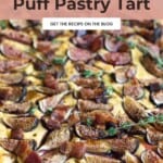 Fig and bacon puff pastry Pinterest Pin