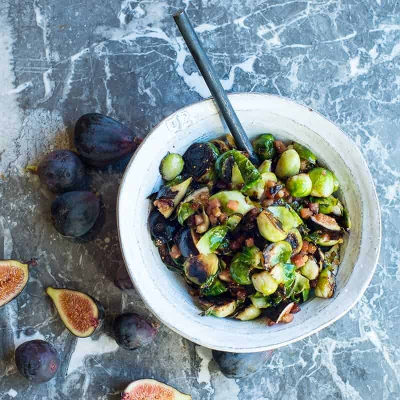 Roasted brussel sprouts with pancetta by foodology geek