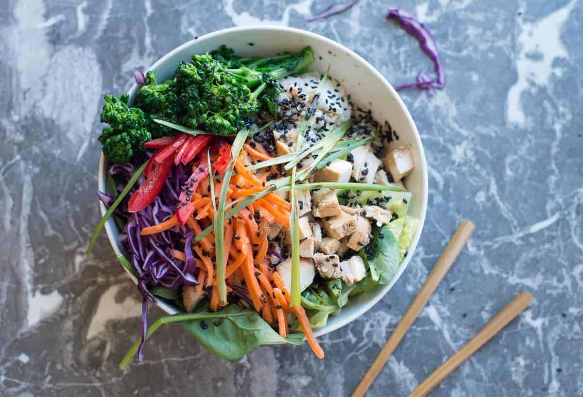 Healthy chicken teriyaki bowl recipe.