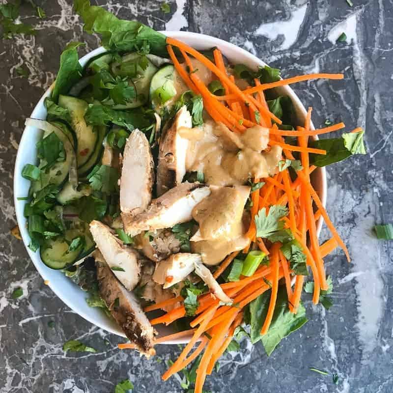 Chicken Satay Meal Prep Bowl