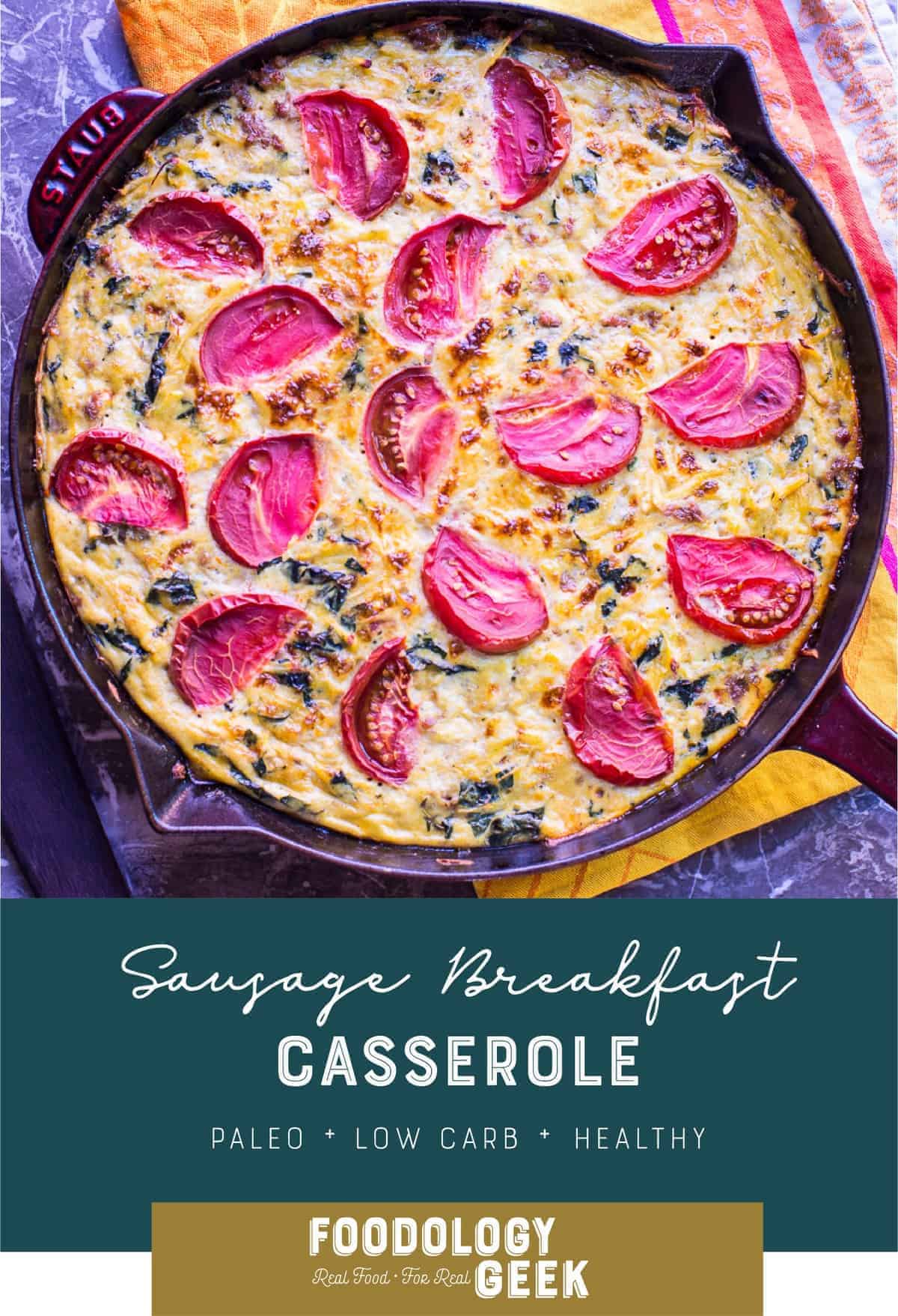 Paleo Breakfast Casserole - Full of protein to get your day started right.