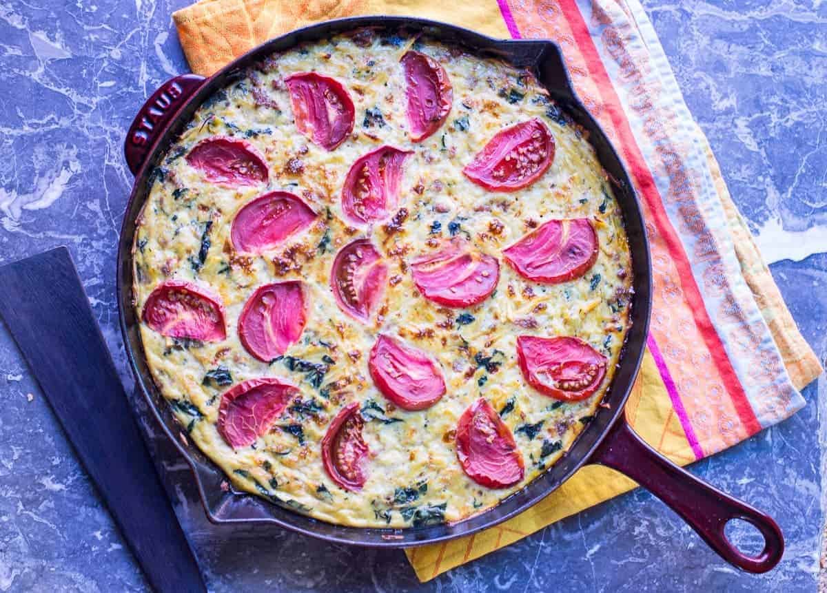 Breakfast casserole with sausage