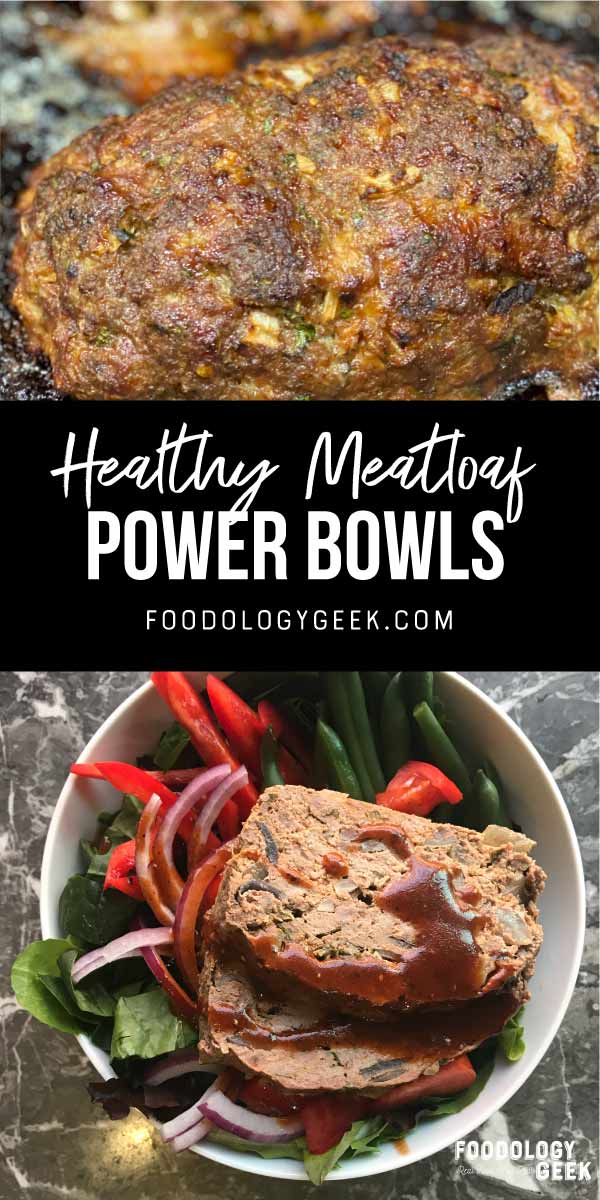 healthy paleo meatloaf meal prep bowl.