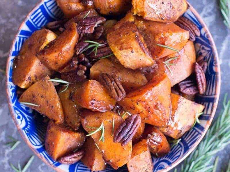 Paleo Maple Roasted Sweet Potatoes Foodology Geek