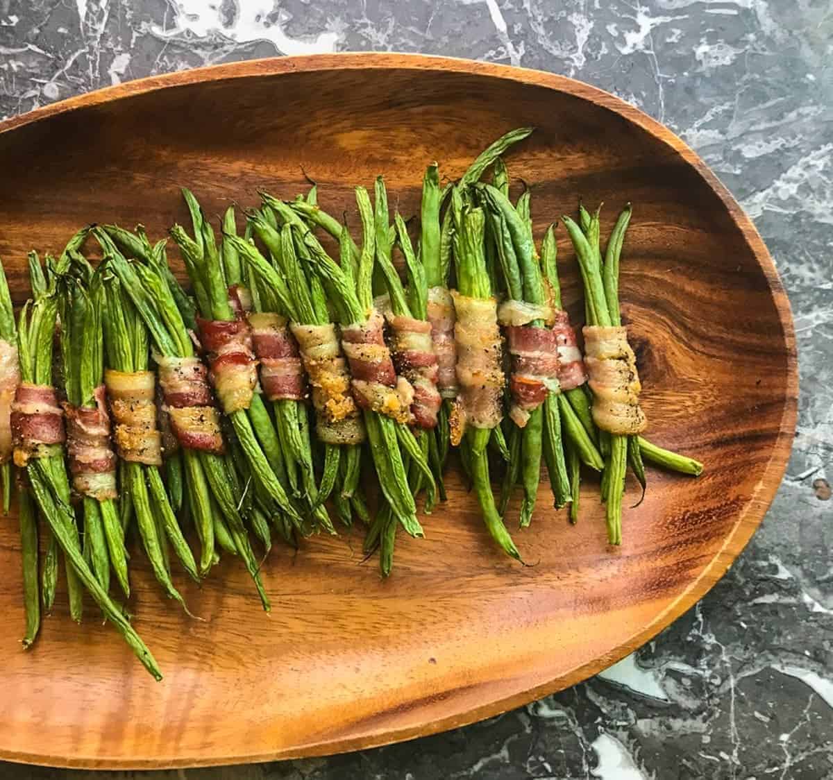 Bacon Wrapped Green Bean Bundles