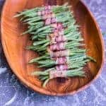 Easy Green Bean and Bacon Bundles
