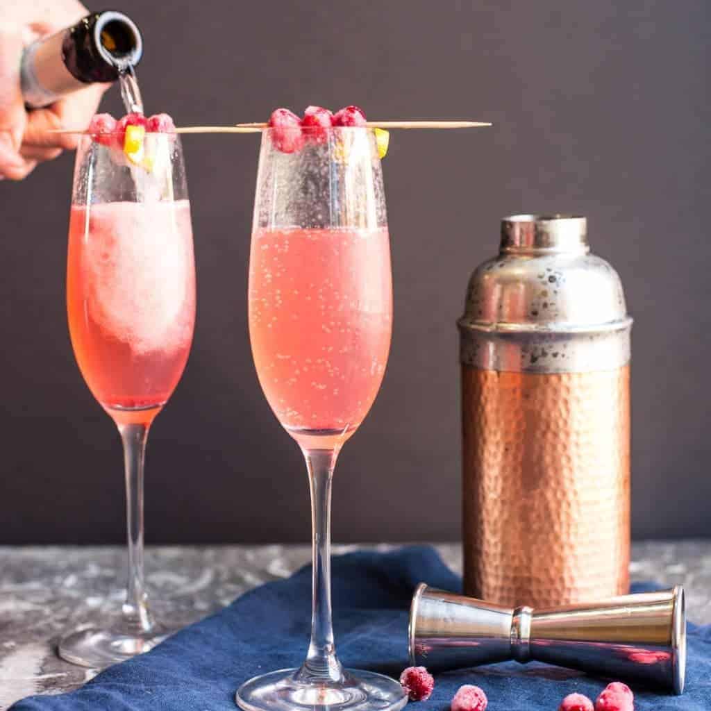 Cranberry Champagne Cocktail