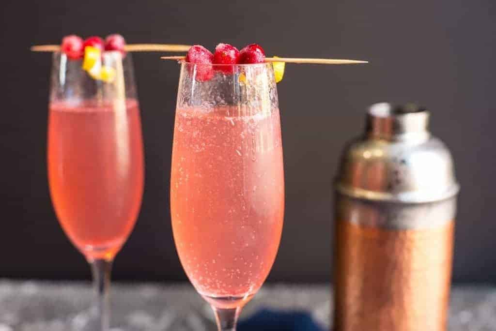 Cranberry Champagne Cocktail