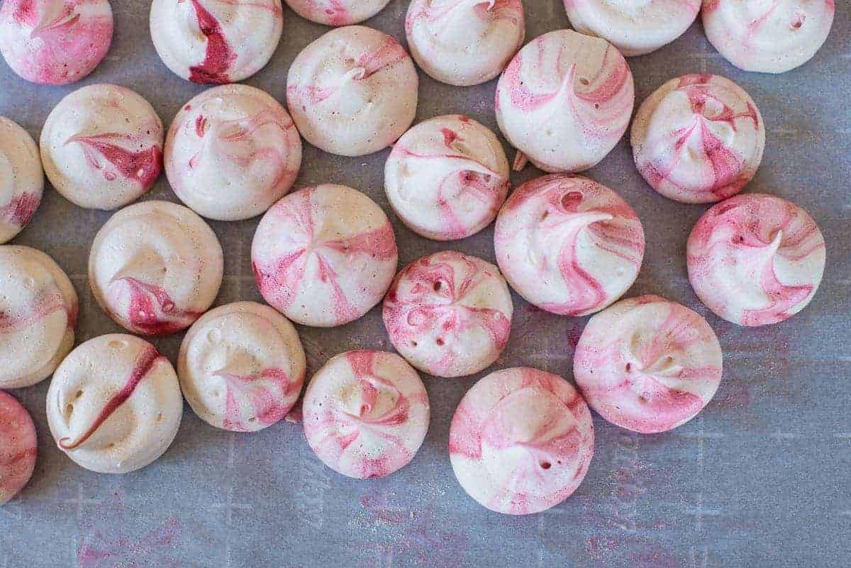 Peppermint Meringues