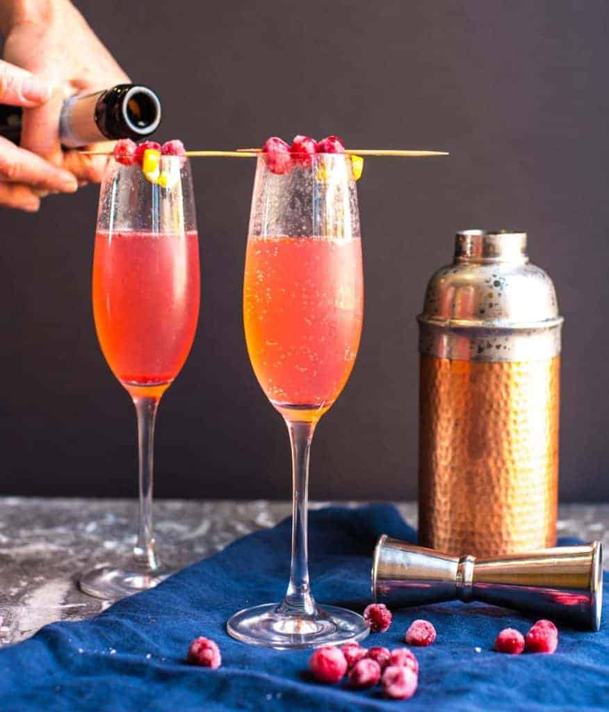 Cranberry Champagne Cocktail Foodology Geek