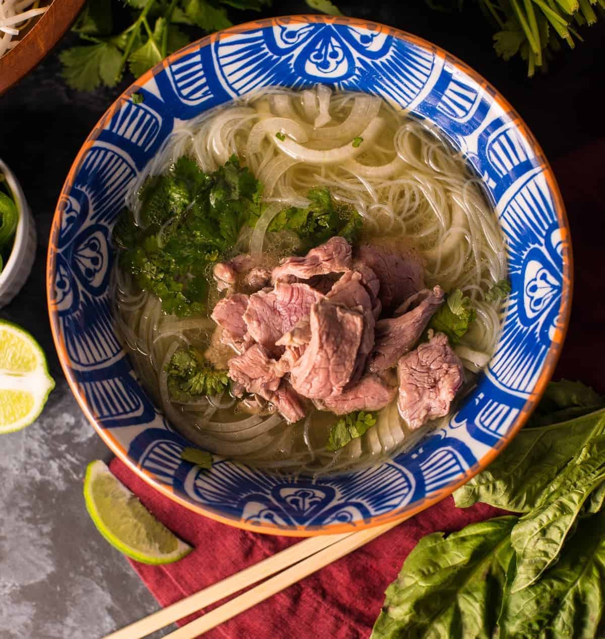 Bowl of Pho Noodles