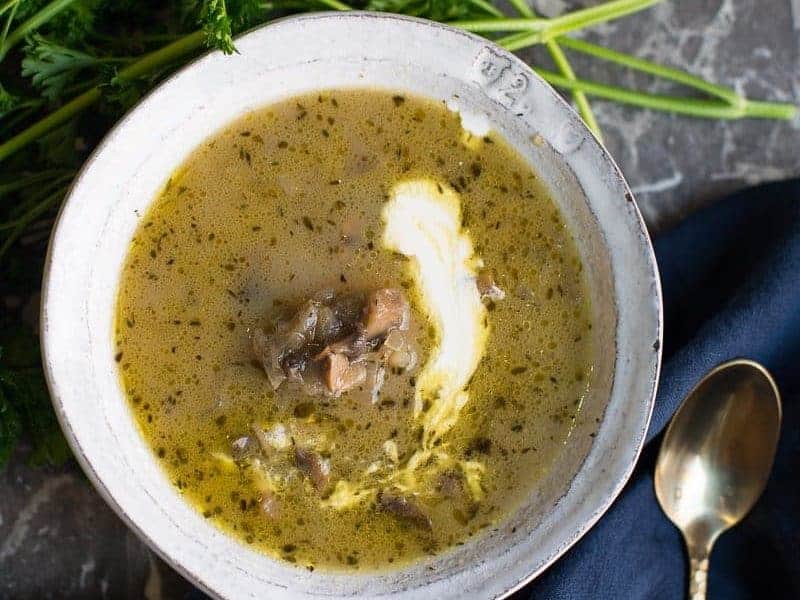 Paleo Cream of Mushroom Soup - Foodology Geek