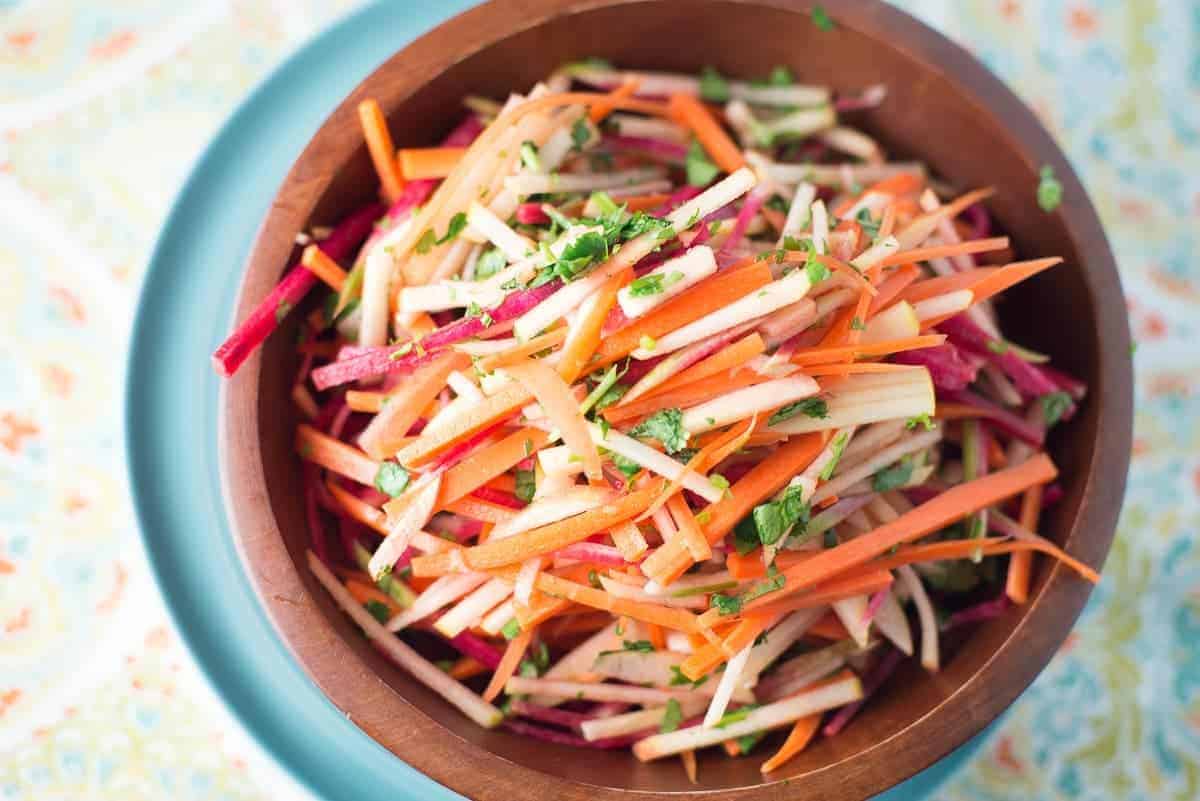 Carrot, Apple and Radish Salad