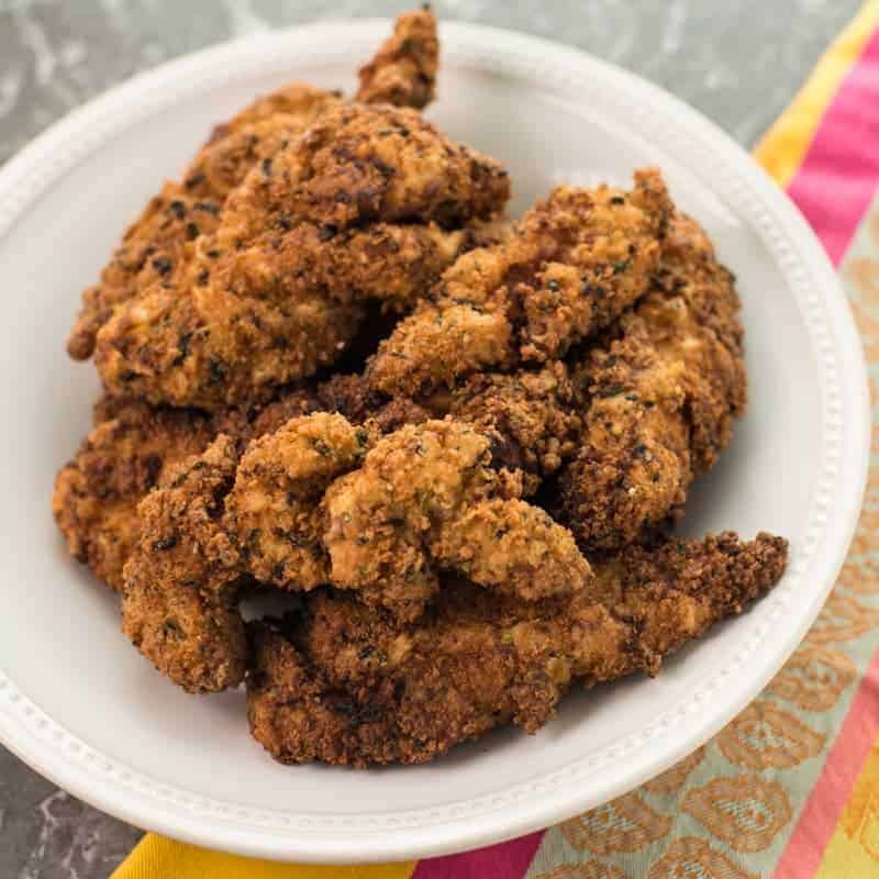 Crispy Furikake Fried Chicken with Sriracha Aioli | Foodology Geek