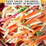 Matchstick Salad with Carrot, Apple Pinterest Pin