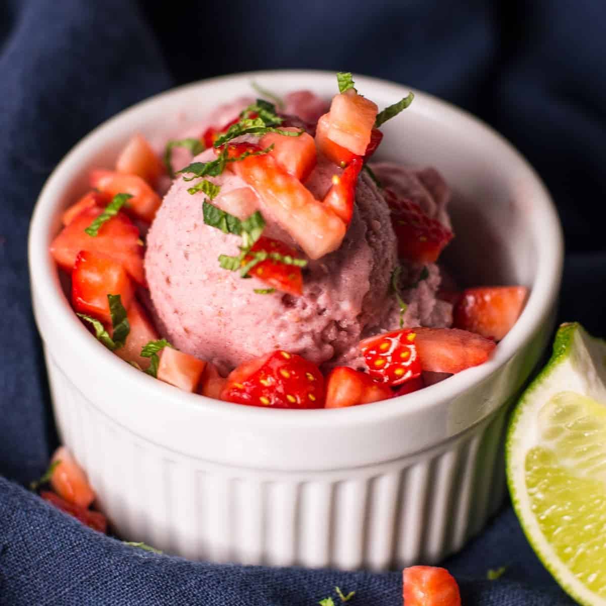 Strawberry Mojito NIce Cream Recipe