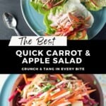 The Best Carrot & Apple Salad Pinterest Pin