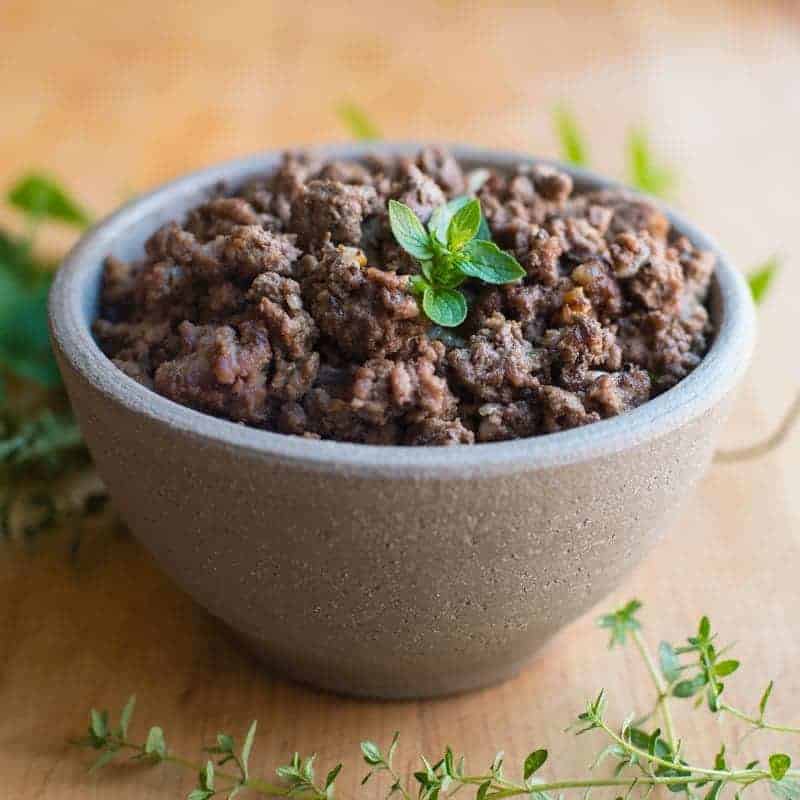 Browned Ground Beef Seasoned with Onions can easily be turned into a super fast week night meal. 