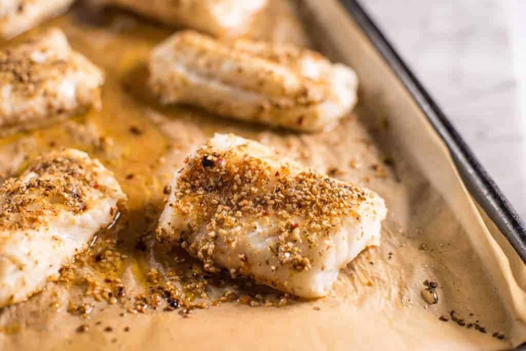 Baked Fish with Mediterranean Spices