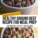 Healthy Ground Beef Recipe for Meal-Prep Pinterest Piin