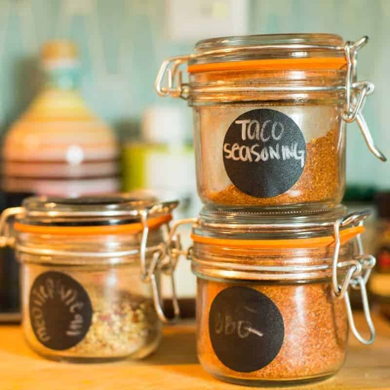 Homemade Taco Seasoning Spice Blend by foodology geek