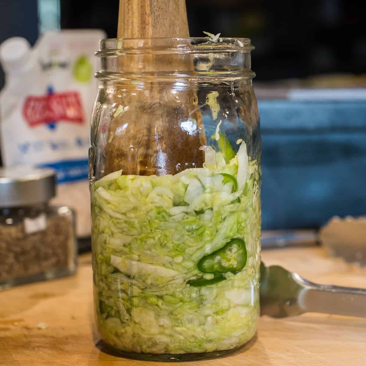 Spicy Jalapeño Sauerkraut