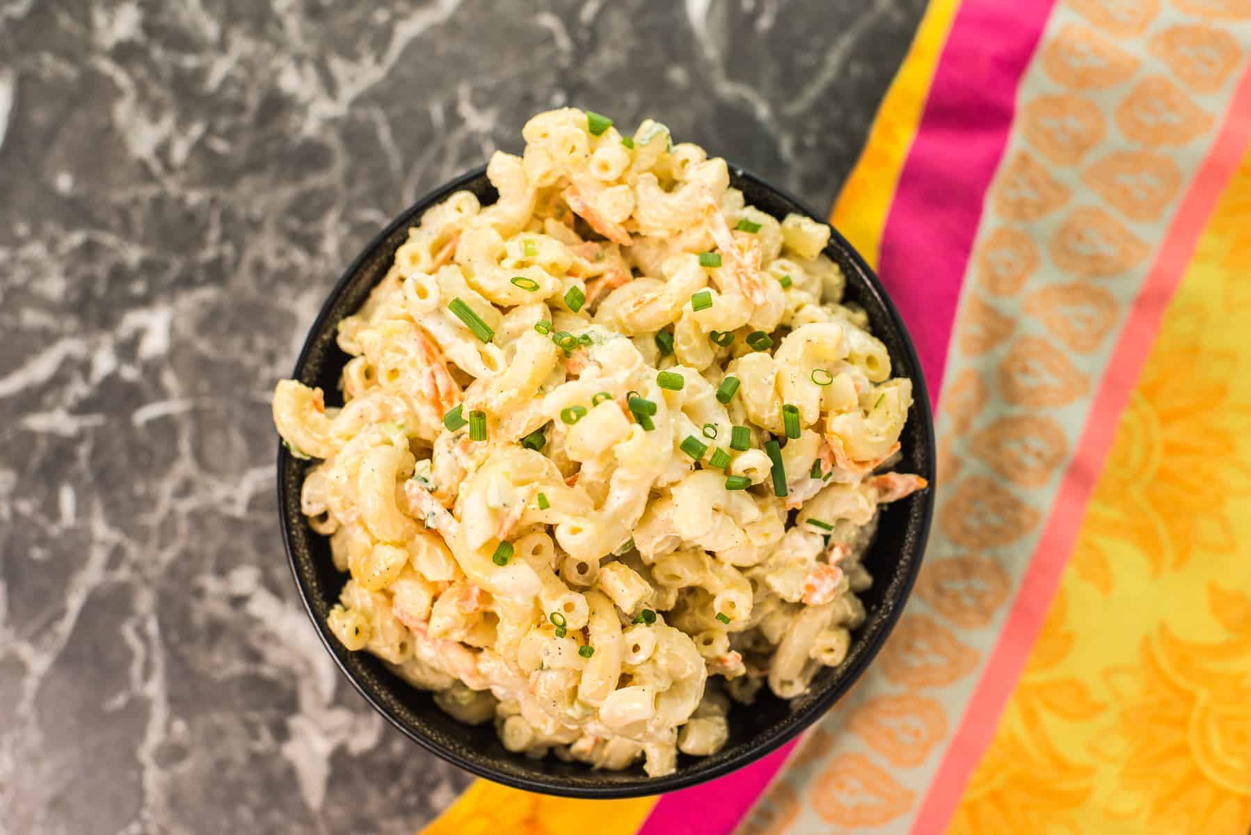 Hawaiian Macaroni Salad Plate Lunch Mac Salad Foodology Geek