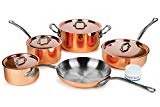 Mauviel M’heritage M150C2 9-piece Copper Cookware Set
