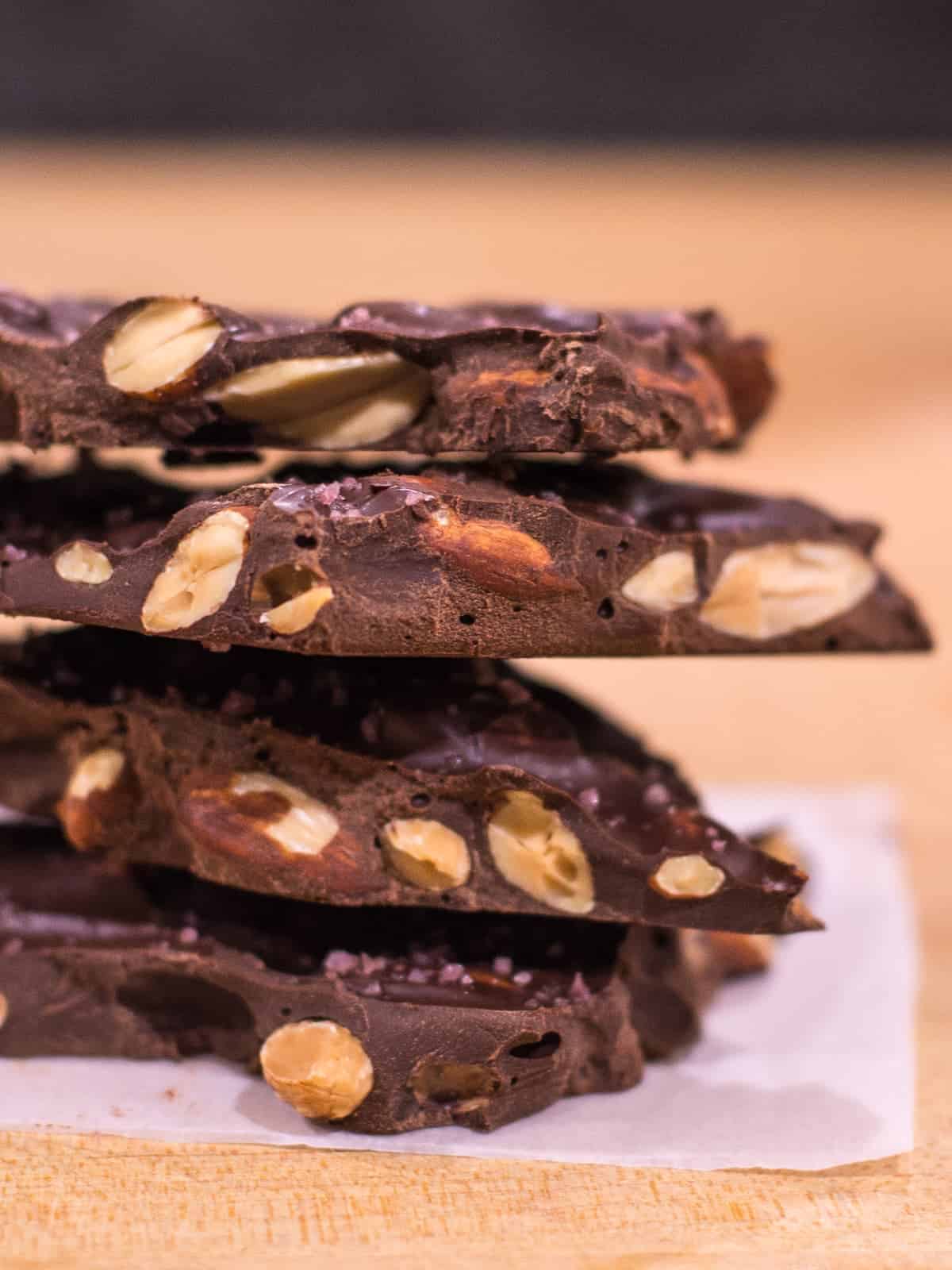 super easy almond bark recipe stacked