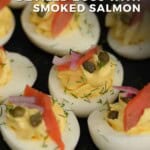 The Best Deviled Eggs With Smoked Salmon Pinterest Pin