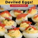 The Best Smoked Salmon Deviled Eggs Pinterest Pin