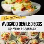 The Ultimate Avocado Deviled Eggs Pinterest Pin