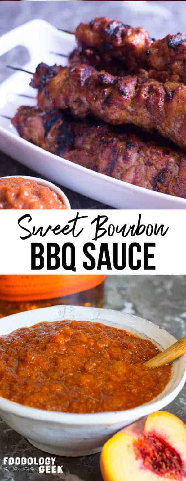 Peach Bourbon BBQ Sauce - Foodology Geek