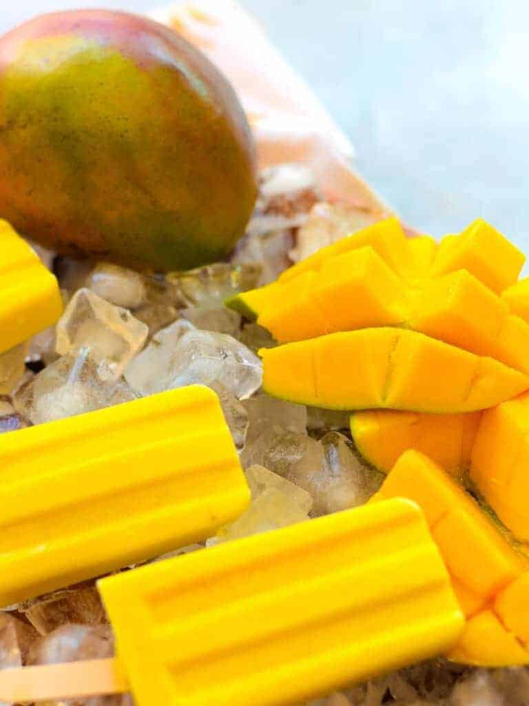 fresh mango popsicles