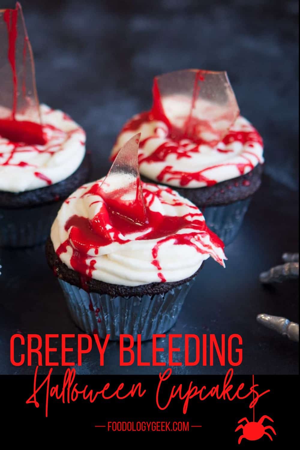 bleeding halloween cupcakes pinterest image