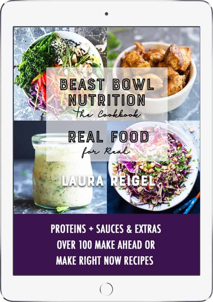 Beast Bowl Nutrition ECookbook. iPad Image. 