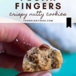 pecan fingers, crispy nuttty cookies, pinterest