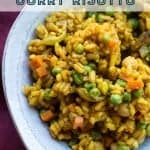 easy curry risotto pinterest image by foodology geek