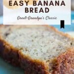 Easy Banana Bread Pinterest Pin