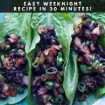 Easy Vegan Lettuce Wraps Pinterest Pin